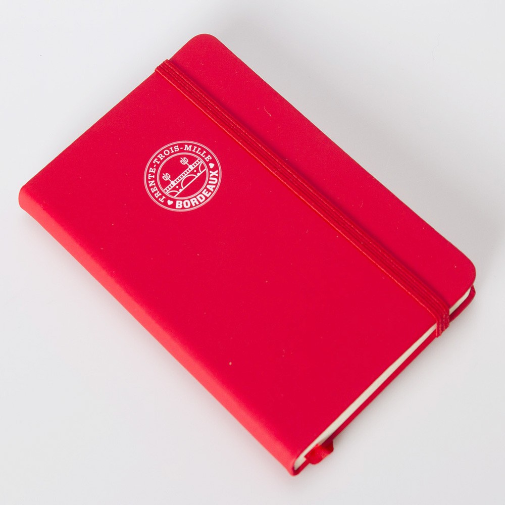 Petit carnet élastiqué TrenteTroisMilleBORDEAUX® - Bordeaux Shop