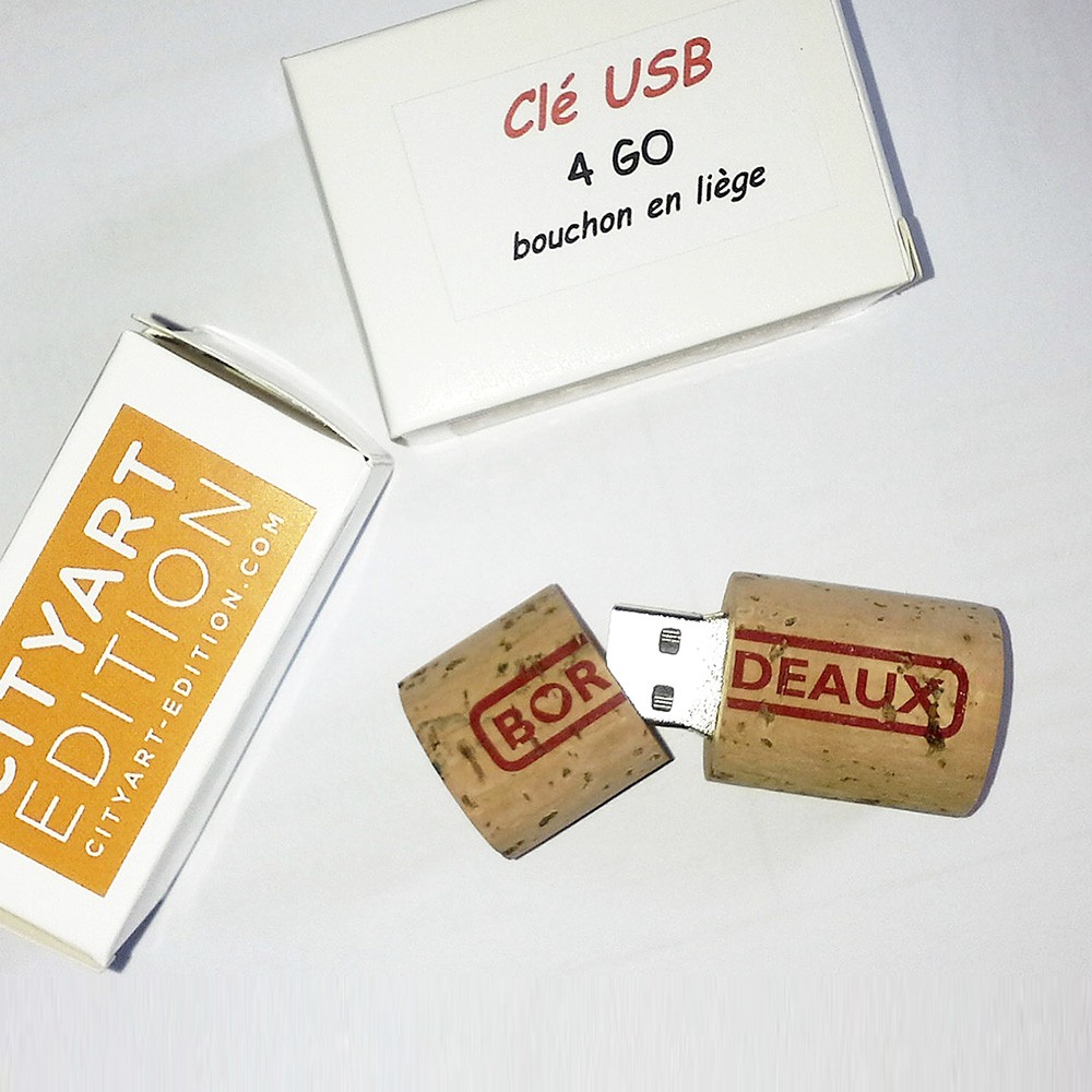 Clé USB bouchon liège