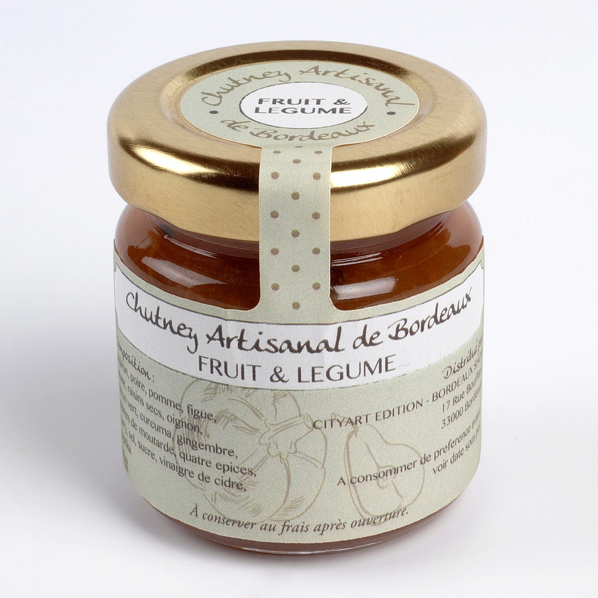 Chutney artisanal de Bordeaux - Fruit & Légume 50g
