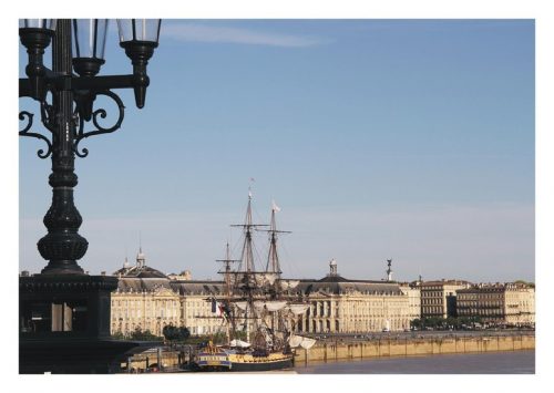 Carte postale Bordeaux L´Hermione à quais