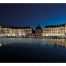 Carte postales panoramique de la Place de la Bourse à Bordeaux la nuit
