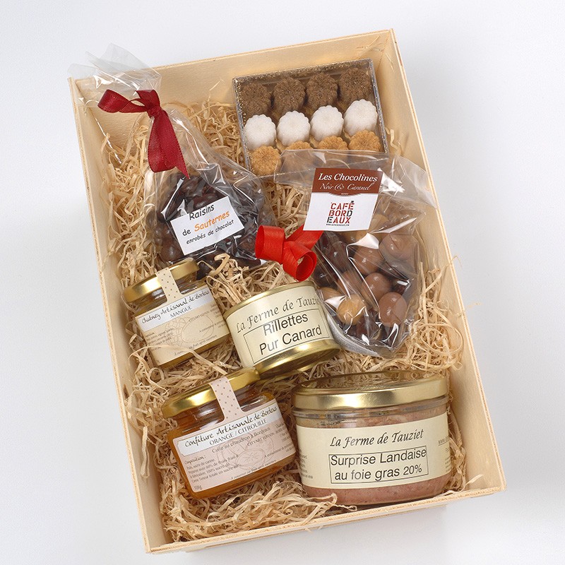 Panier Cadeau Apéritif du Sud-ouest - Coffret Cadeau Gourmand du Sud Ouest  - Haltegourmande