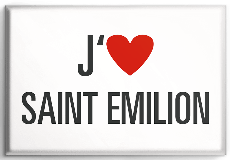 Magnet j'aime saint-emilion