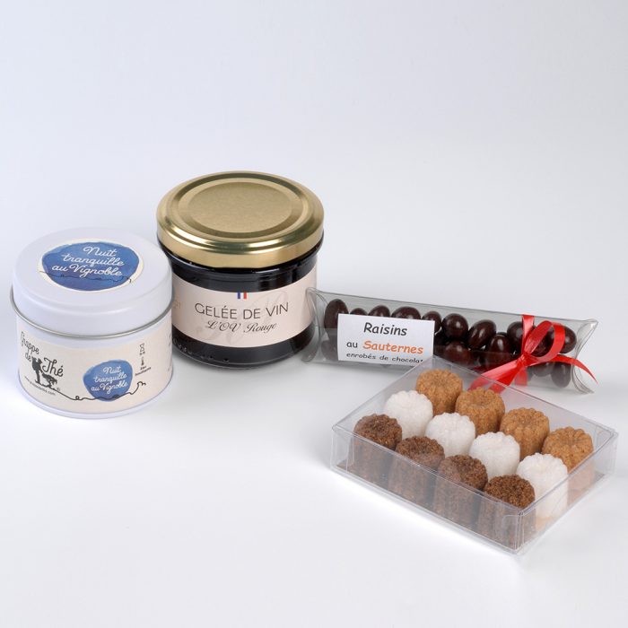Cadeaux gourmands en sachet "Gourmandises & Grappe de Thé" – Image 2