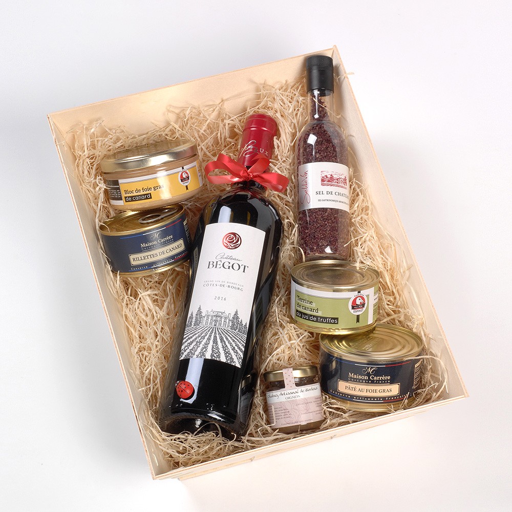 Coffret Gourmand de BORDEAUX avec Château Bégot