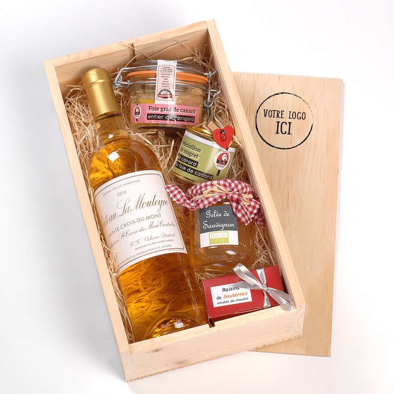 Sommellerie de Coffret Cadeau Gourmand 'Sauternes & Foie