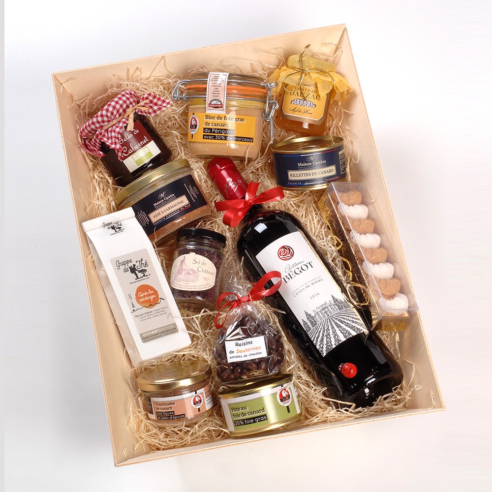 Coffret Gourmand de BORDEAUX avec Château Bégot