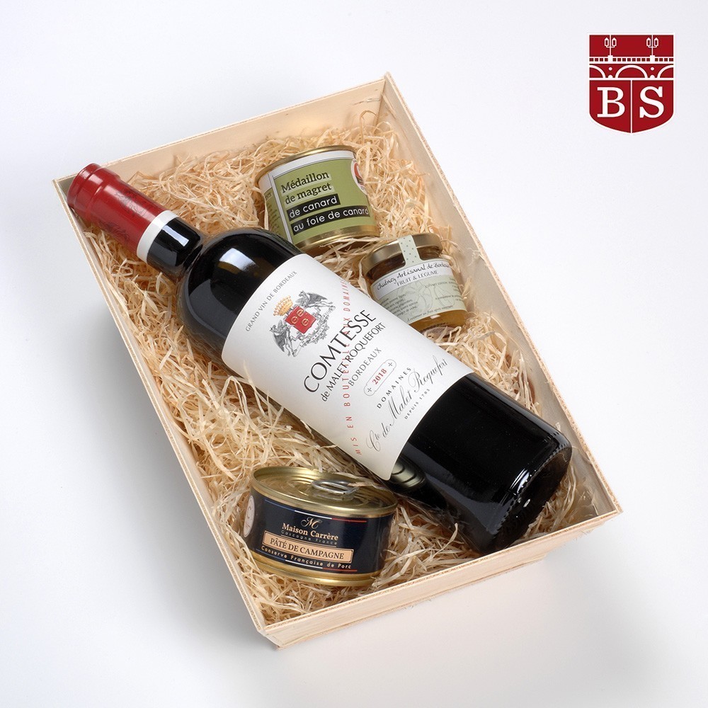 Coffret-cadeau vin Delphis de la dauphine- Bordeaux Shop