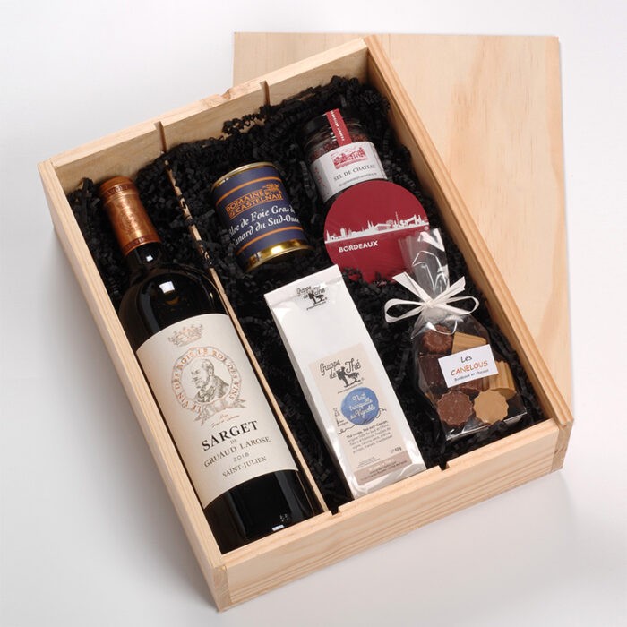 Coffret vin de Bordeaux "Sarget de Gruaud Larose"